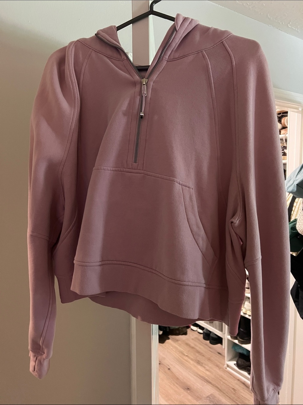 Lulu lemon Dusty Rose Half-Zip Hoodie L/XL